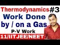 Class 11 Chapter 6 | Thermodynamics 03 | Work Done by a Gas | Work Done on a Gs | IIT JEE / NEET |