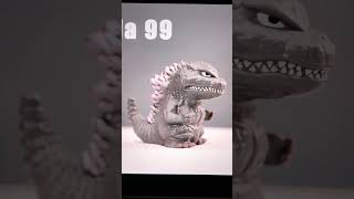 2 inch tall Godzilla 2000 blind box finger puppet