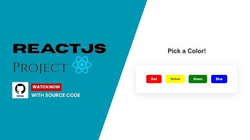 ReactJs Project - Background Color Changer | With Free Source Code