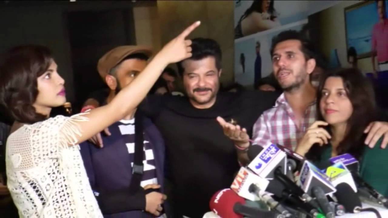 Priyanka Chopra Anil Kapoor Ranveer Singh Screening Of Trailer Of Movie Dil Dhadakne Do Youtube