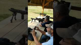 1200 yards with a Faxon firearms 16 inch AR10