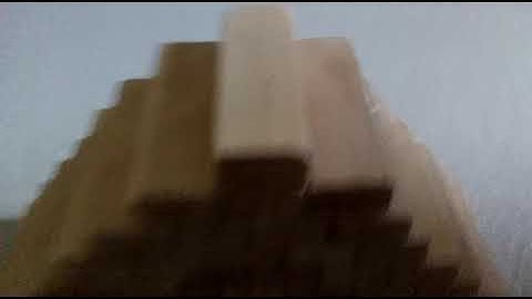 I built a pyramid using jenga blocks