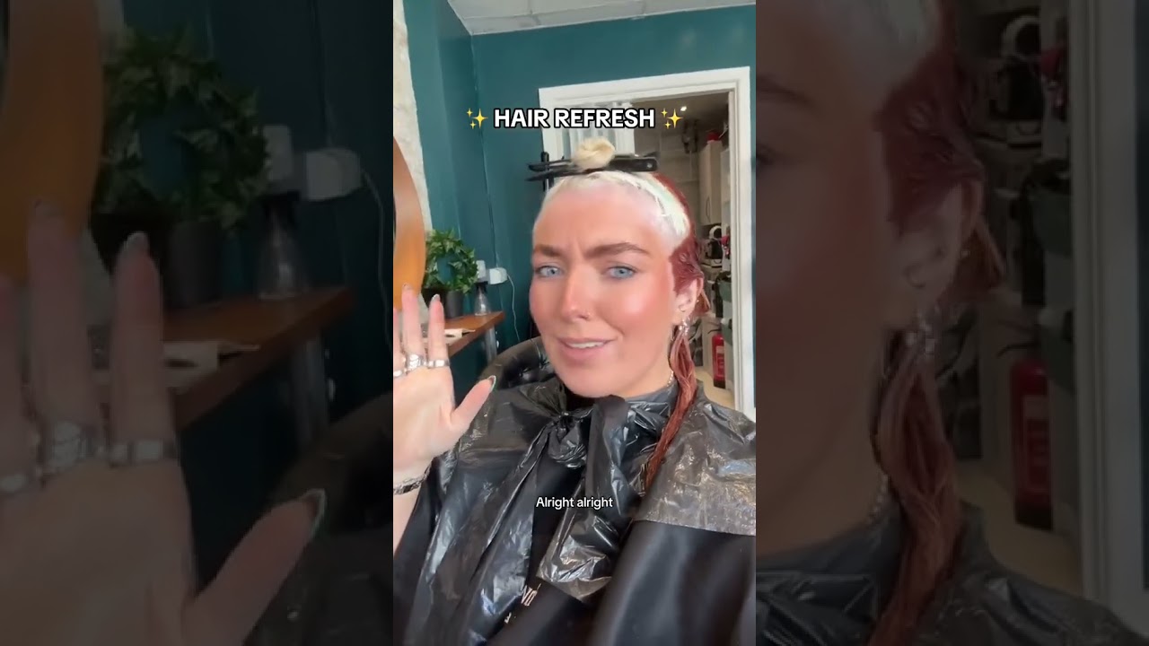 A natural ginger 😉🍊✨ This custom mix was made using Cosmic Sunshine, Sunset Orange, + Purple AF 🔥