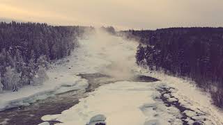 Storforsen 4k in winter