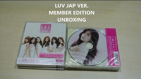 Apink Luv Jap Ver. [Member Edition] Unboxing