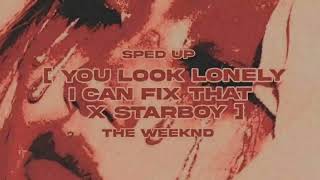 you look lonely i can fix that x starboy - the weeknd (sped up) Resimi