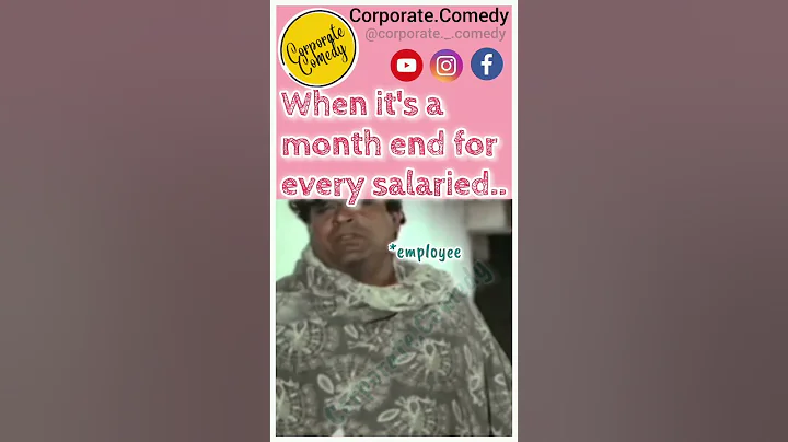 When it's a Month end !#funny #comedy #trending #jokes #corporate #memes #office #work #salary #job