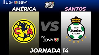 Resumen y Goles | América vs Santos | LIGA BBVA MX | Grita México A21 - Jornada 14