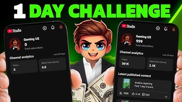 1 DAY Challenge ( Shoking Result 😍 ) How To Grow Gaming Channel From 0 Subscribers