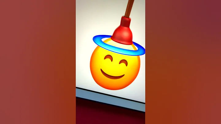 😇🪠 Smiling Face With Halo Emoji #emoji #procreate