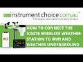 Comment connecter la station mto sans fil ic0370 au wifi et  weather underground