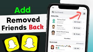 How To Add Removed Friends Back On Snapchat | Snapchat Par Remove Friend Ko Wapas Kaise Laye | 2023🔥
