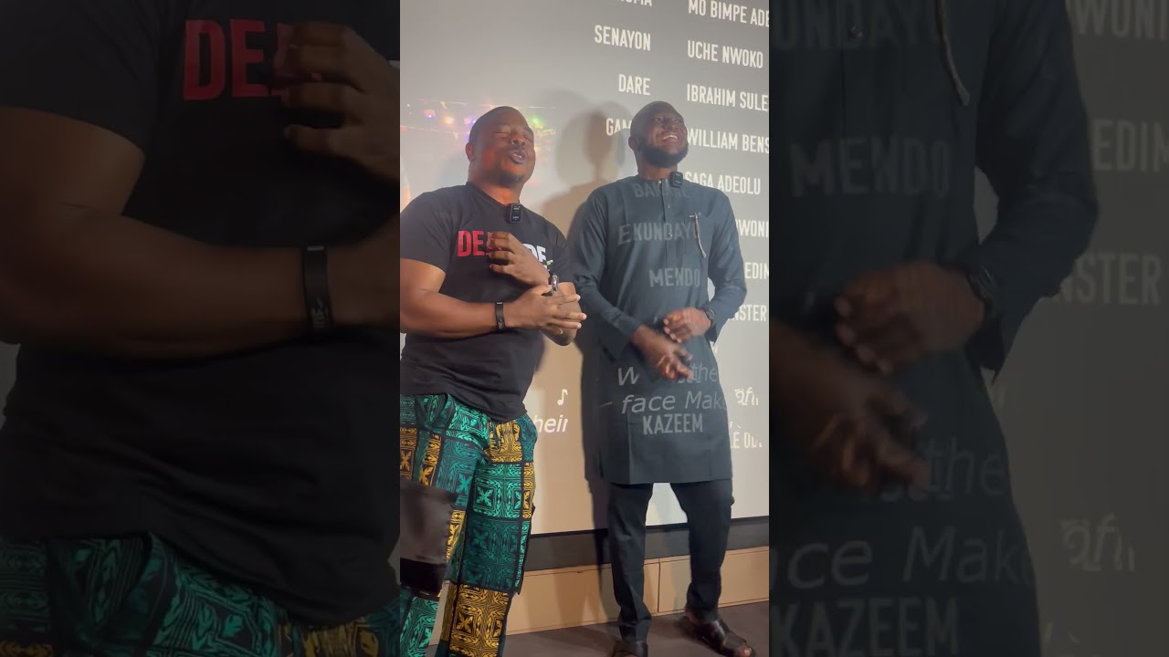 The Producer of the movie Dead Tide speaks at the Movie watch party