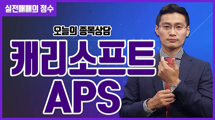 [종목상담] 캐리소프트, APS │ 20230519 실전매매의 정수
