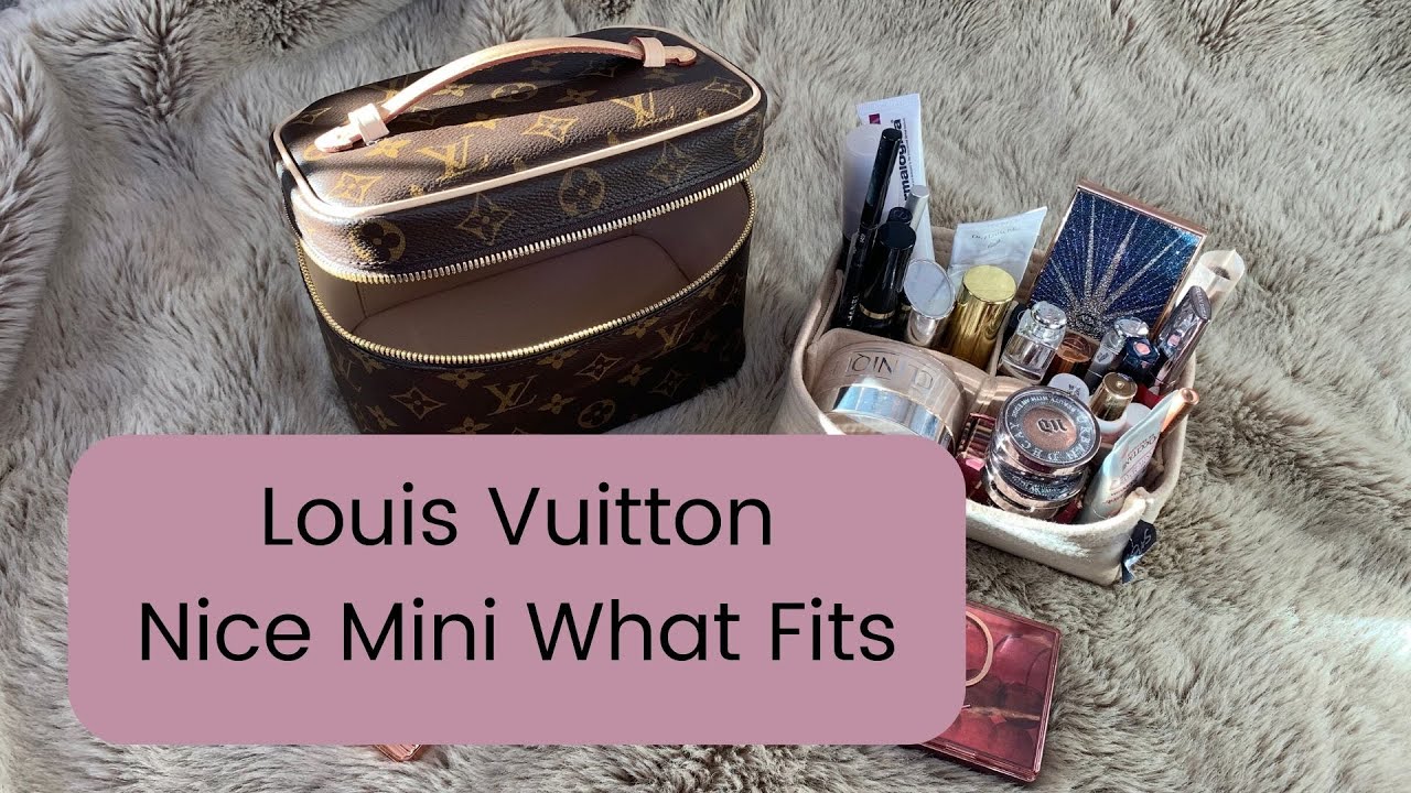 Louis Vuitton Nice Mini review, what fits, with and without