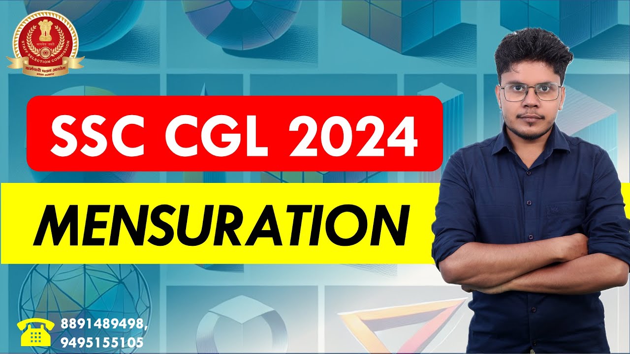 MENSURATION - SSC CGL 2024 - STUDY PLAN - Revision Class - YouTube