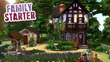 TUDOR FAMILY STARTER HOME 👪 Speed Build || Rebuild Windenburg || The Sims 4 (No CC)