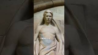 I head to Southwell Minster to go and see a statue that I posed for back in 1999