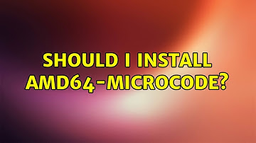 Ubuntu: Should I install amd64-microcode?