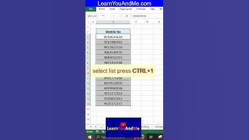 #exceltricks | This Excel trick is amazing | add 91 before mobile numbers in Excel #shorts