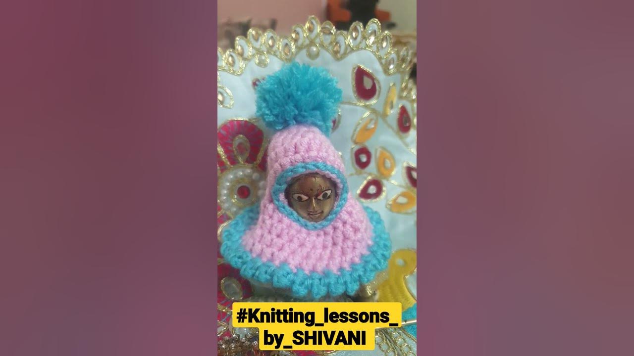 How To Make Laddu Gopal Woolen Cap how to make laddu gopal crochet poncho | laddu gopal cap kaise bnaye