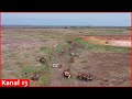 Ukrainian drone shows Russian military equipments being destroyed after heavy fighting