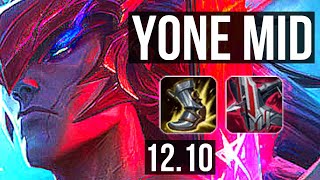 YONE vs LISSANDRA (MID) | 72% winrate, 3/0/3 | KR Master | 12.10
