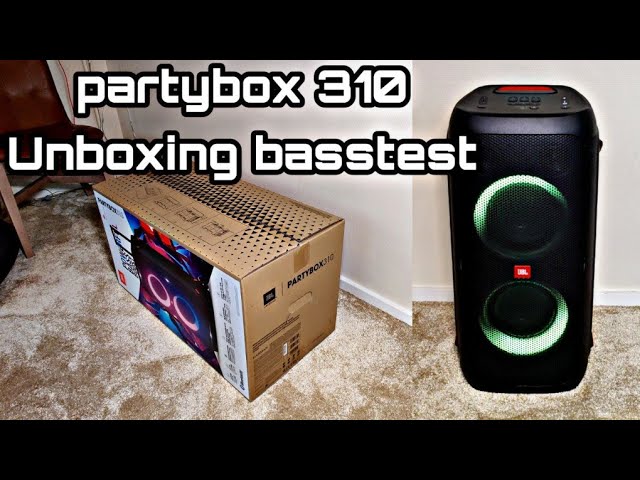 JBL PARTYBOX 310  Unboxing & Basstest 