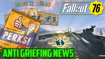 #Fallout76 Anti-Greifing & Perks Explained - CROSSBOW!! CONFIRMED INFO!