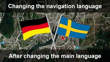How to change the navigation language when the drop down box is to short for the screen.