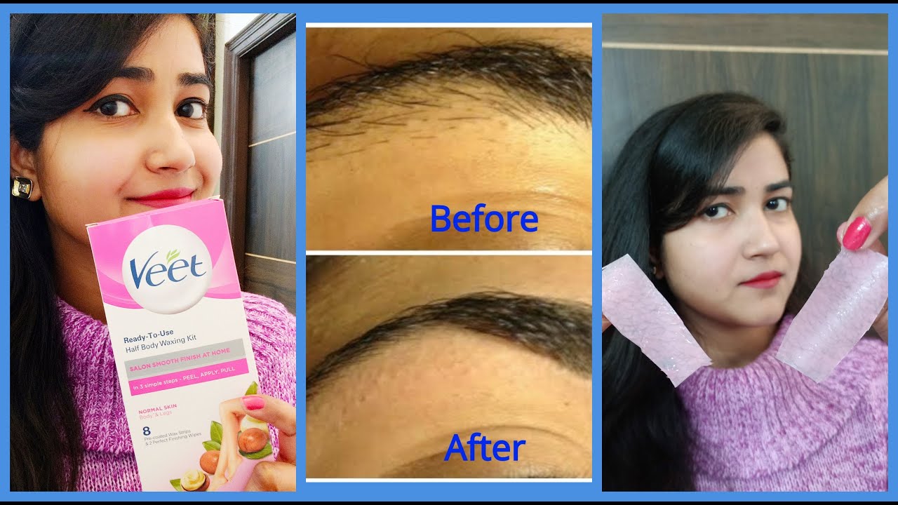 How to Wax Eyebrows Upper Lips & Facial Hairs At Home With VEET WAX