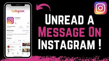 How To Unread A Message On Instagram !