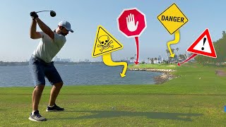 Most TERRIFYING holes in golf!? Peter Finch vs Andy Carter | Nine Hole Course Vlog