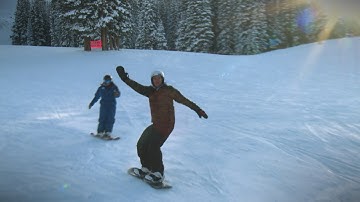 Sam Saunders on the slopes