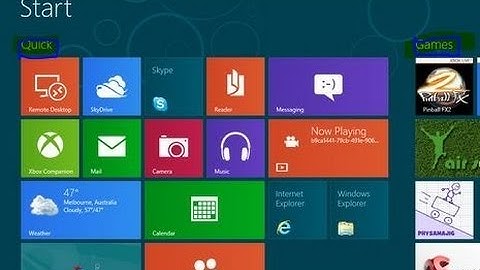 How To Name A Group Of Tiles On Windows 8