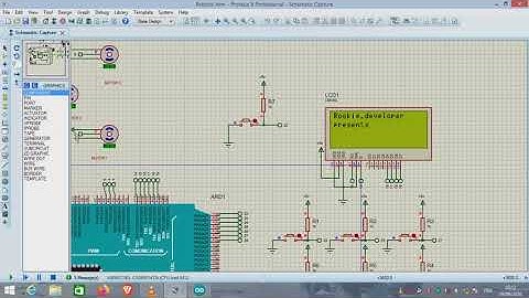 proteus simulation . robotic arm using arduino