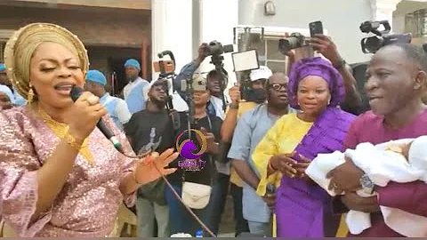SOLA KOSOKO SINGS AT HER SON’S NAMING CEREMONY, NAMED ABDULWAHEED || BIDEMI KOSOKO JIDE KOSOKO