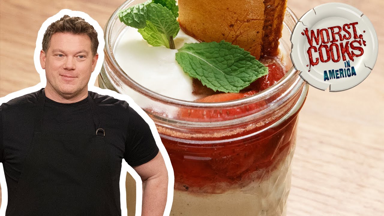 How to Make a Brown Sugar Custard Parfait w/ Tyler Florence | Worst Cooks in America | Food Network