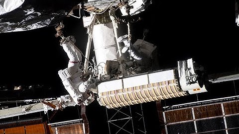 Astronauts Pesquet, Kimbrough tackle ISS solar panel work in new spacewalk