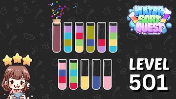 Water Sort Quest Level 501 Solution Walkthrough 🧪