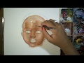 How to Paint a Baby in Acrylics - Timelapse