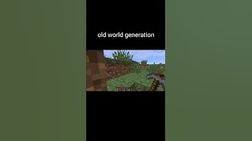 New vs old world generation in Minecraft #shorts