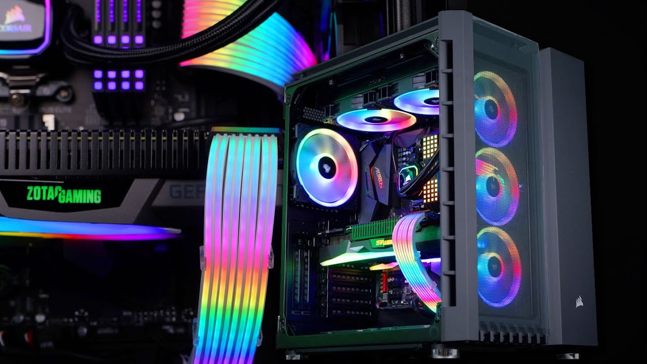 $3300 CORSAIR RGB design gaming PC Build 