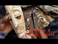 Wooden Mask Carving - Step by Step process!