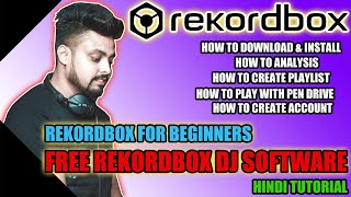 FREE REKORDBOX DJ SOFTWARE | CREATE ACCOUNT | ANALYSIS MODES | REKORDBOX IMPORT IN USB | HINDI screenshot 5