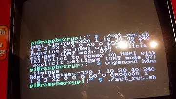 Pi2jamma with raspberry pi4 retrorgb open pixel clock