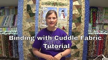 Binding with Cuddle Fabric Tutorial by www.junctionfabric.com