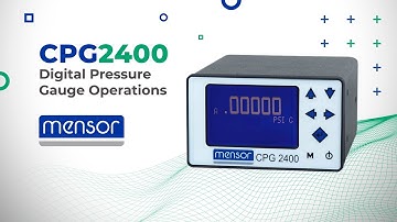 CPG2400 Digital Pressure Gauge Operations