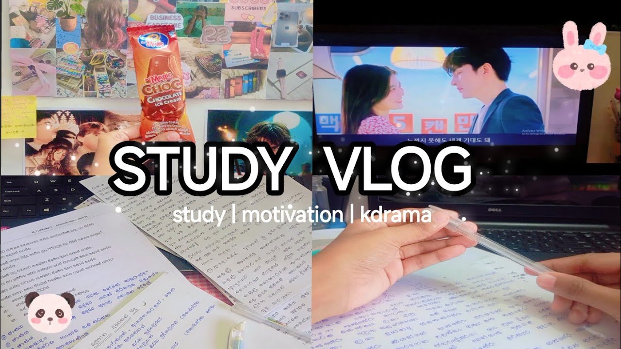 STUDY VLOG 🧿📚💕  KDRAMA THERAPY | සිංහල 🇱🇰 ❤️ | ගොඩ කාලෙකට පස්සේ... 🥰🎀🩵 #study #motivation #minivlog 