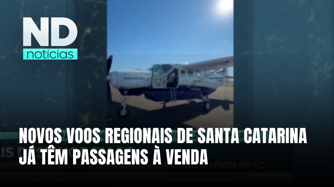 Dez cidades de SC terão voos diretos para o aeroporto de Florianópolis